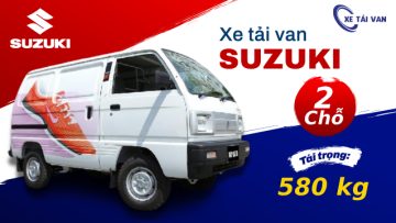 Xe tải van suzuki 2 chỗ tải trọng 580kg được nhiều bác tài ưa chuộng vì độ bền cao