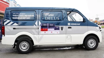 Xe tải van tera V dán decal