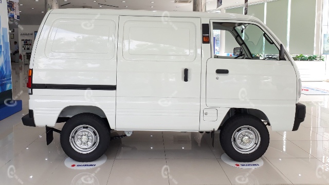 Ngoại hình bên hông của xe tải van Suzuki 2 chỗ 580kg