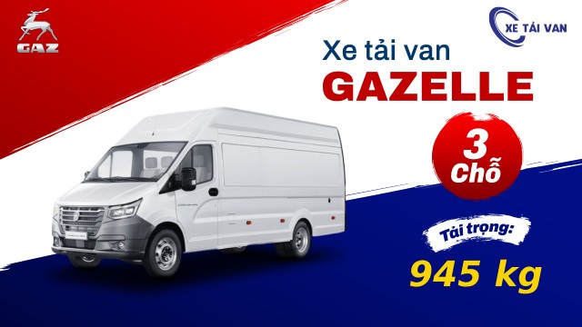 Xe tải van gaz 3 chỗ động cơ thế hệ mới