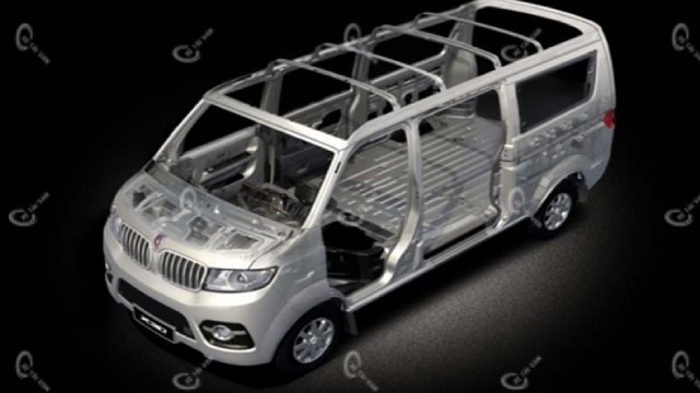 Toàn cảnh khung gầm xe nguyên khối chắc chắn trên xe SRM X30