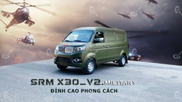 Xe tải van SRM X30 2 chỗ 930kg màu xanh Mint