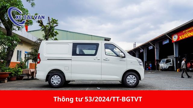 Xe tải van là xe con hay xe tải theo Thông tư 53