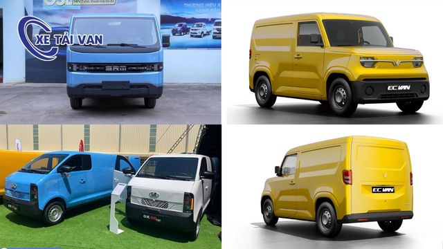 Các dòng xe tải van điện hiện nay