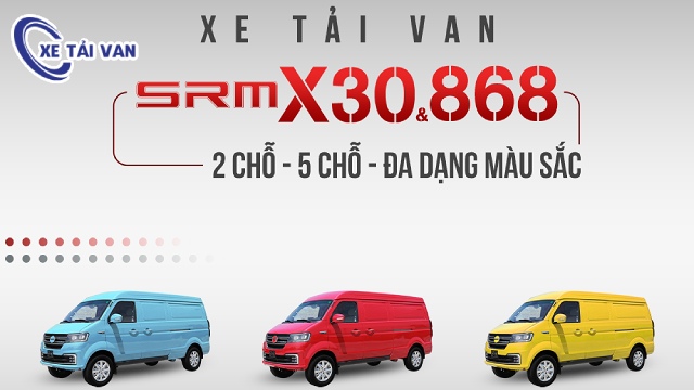Xe tải nhỏ SRM có 2 phân khúc SRM X30 và SRM 868