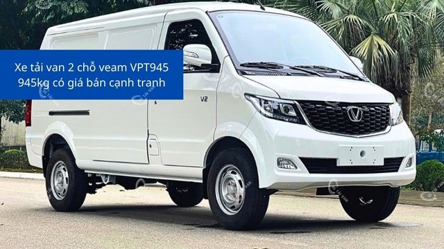 Xe tải van 2 chỗ veam VPT945 945kg có giá bán cạnh tranh
