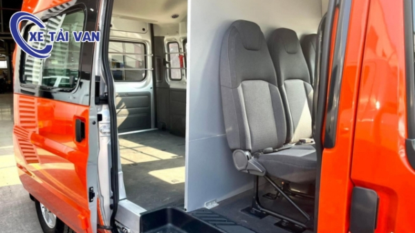 Nội thất của xe tải van Ford Transit 6 chỗ ngồi