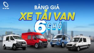bảng giá xe tải van 6 chỗ mới nhất