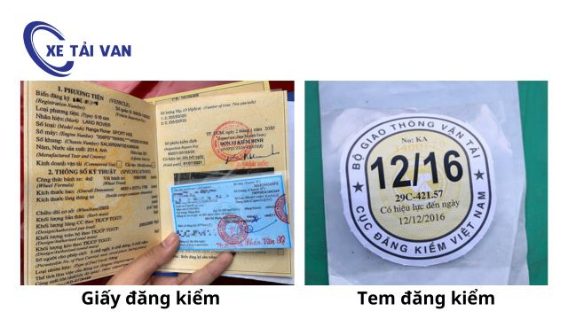 Sự khác nhau giữa giấy kiểm định và tem đăng kiểm ô tô