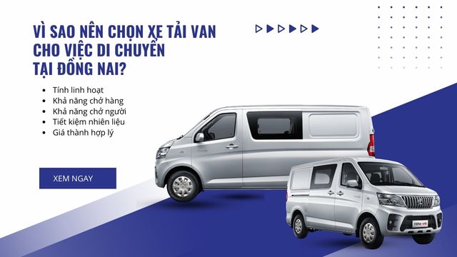Xe tải van có thể di chuyển linh hoạt trong cả khu vực nội thành và ngoại thành.