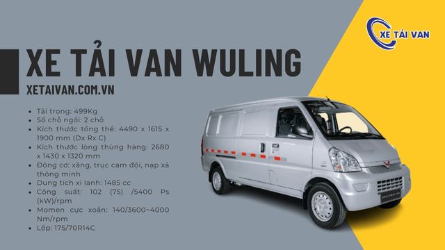 Thông số kỹ thuật xe van Wuling Brilliance