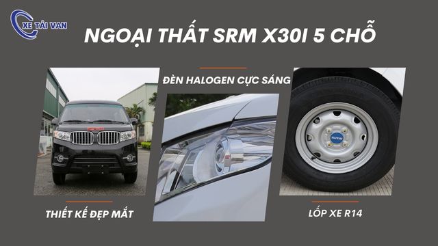 SRM X30i5 V5 - Ngoại thất nhỏ gọn như xe du lịch BMW