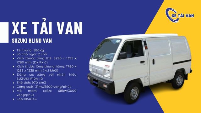 Xe van Suzuki nhẹ - bền - rẻ