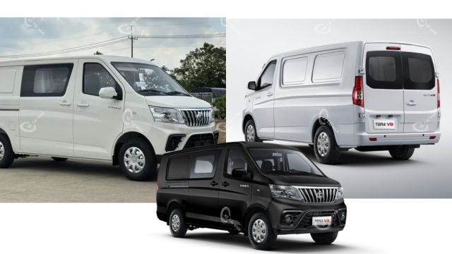 Xe van Tera V8 tải trọng 945kg nhỏ gọn