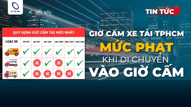 Tuân thủ giờ cấm xe tải TPHCM từ Siêu thị xe tải van