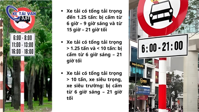 Giờ cấm xe tải Hà Nội chi tiết từng loại phương tiện