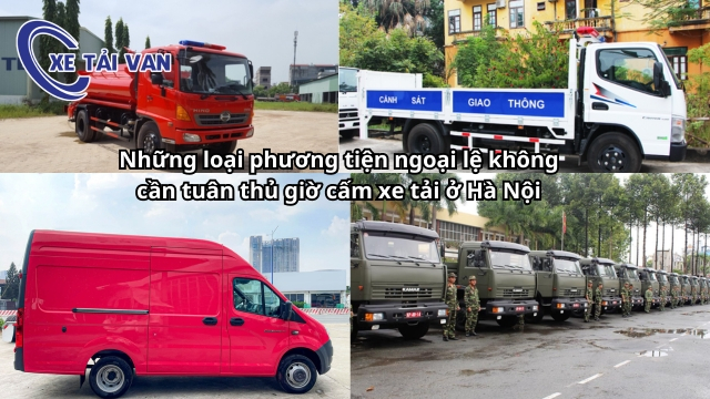 Những loại phương tiện ngoại lệ không cần tuân thủ giờ cấm xe tải ở Hà Nội