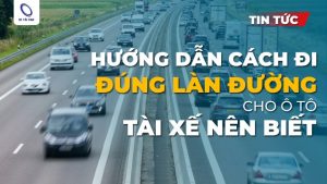 cách đi đúng làn đường cho ô tô