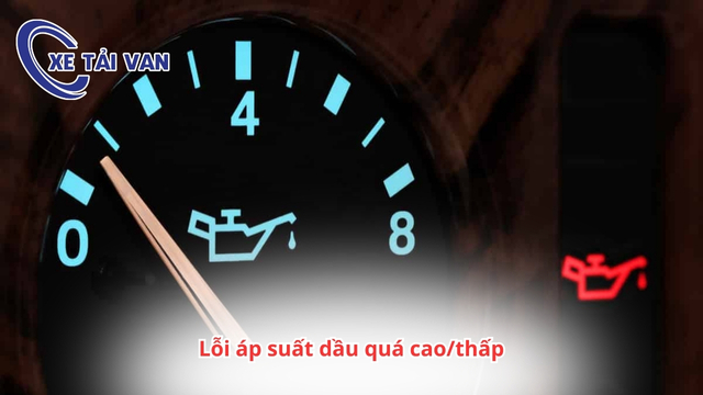 Lỗi áp suất dầu quá cao/thấp