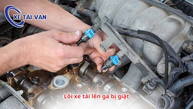 Lỗi xe tải lên ga bị giật