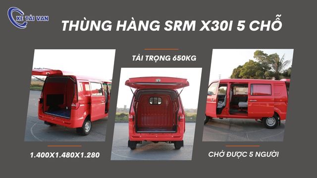 Xe tải van SRM X30i giá phù hợp với nhiều doanh nghiệp, cá nhân