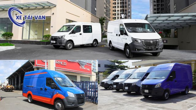 Xe tải van Gaz có thùng hàng lớn nhất phân khúc