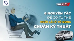 tư thế ngồi đúng khi lái xe ô tô van