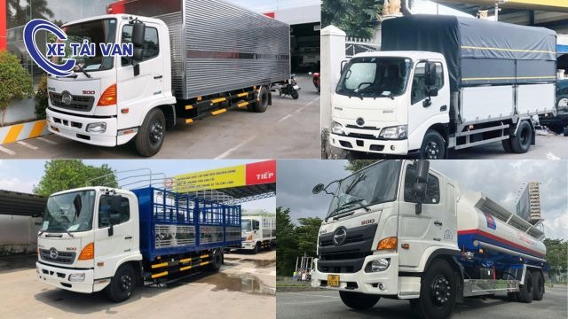 Xe tải Hino có nhiều loại thùng