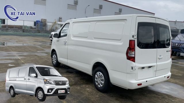 Xe van Tera V8 2 chỗ thùng hàng lớn, động cơ khoẻ