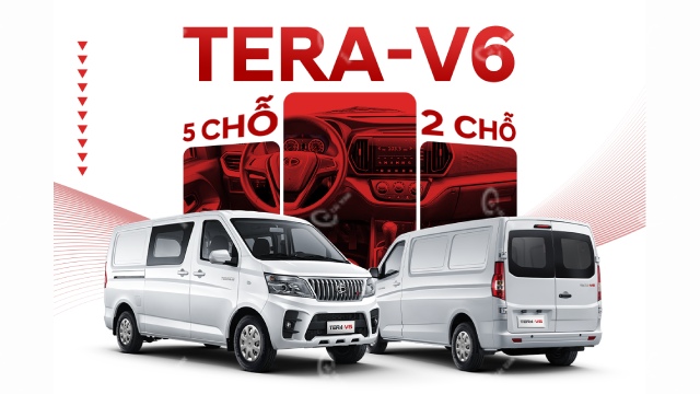 Van Tera V6 có phiên bản 2 chỗ và 5 chỗ
