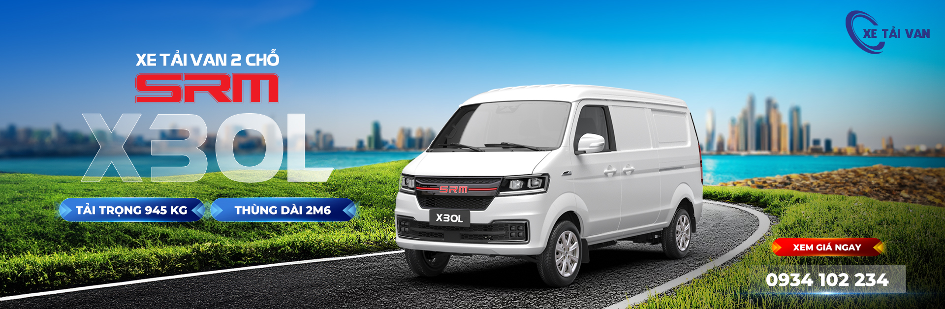 Xe tải van SRM X30L sản phẩm mới
