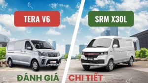 Đánh giá xe tải van SRM X30L 2 chỗ và Tera V6 2 chỗ chuẩn