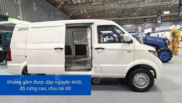 Khung gầm được dập nguyên khối, độ cứng cao, chịu tải tốt