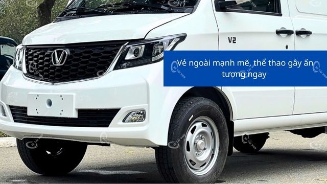 Ngoại hình ấn tượng của xe tải van Veam V2
