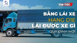 Bằng lái xe hạng D1E lái được xe gì?