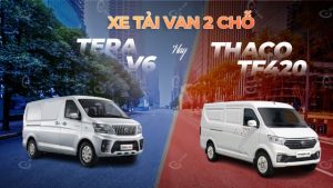 So sánh xe tải van Tera v6 và TF420 2 chỗ