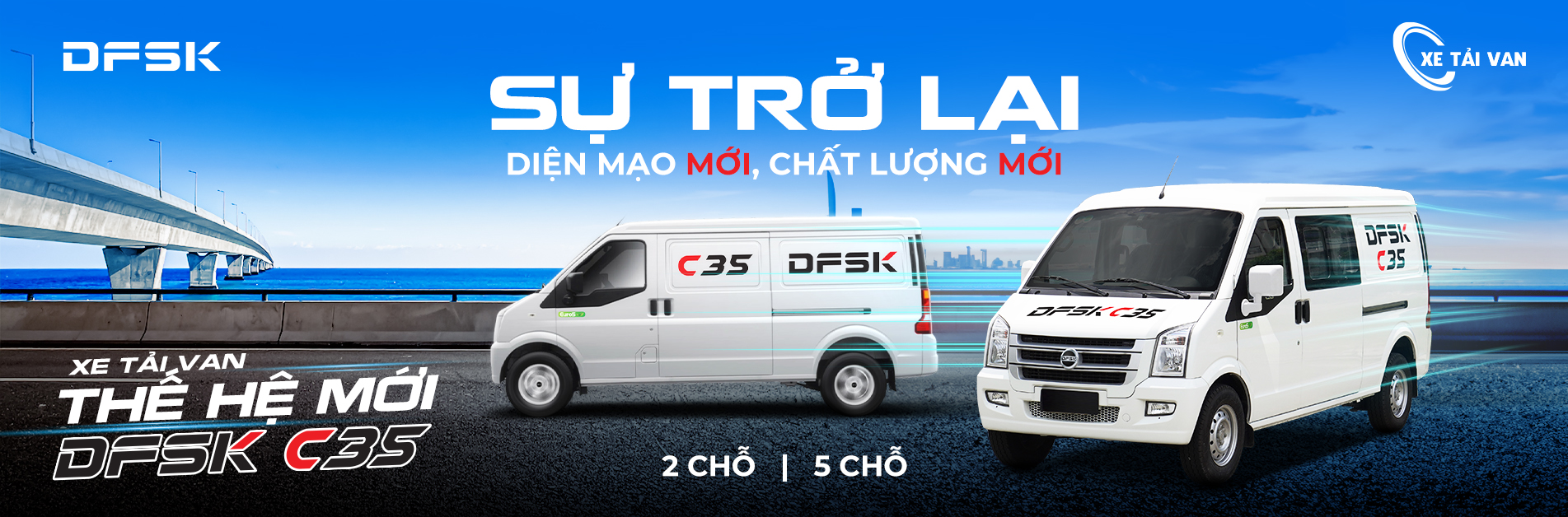 Banner xe tải van DFSK C35