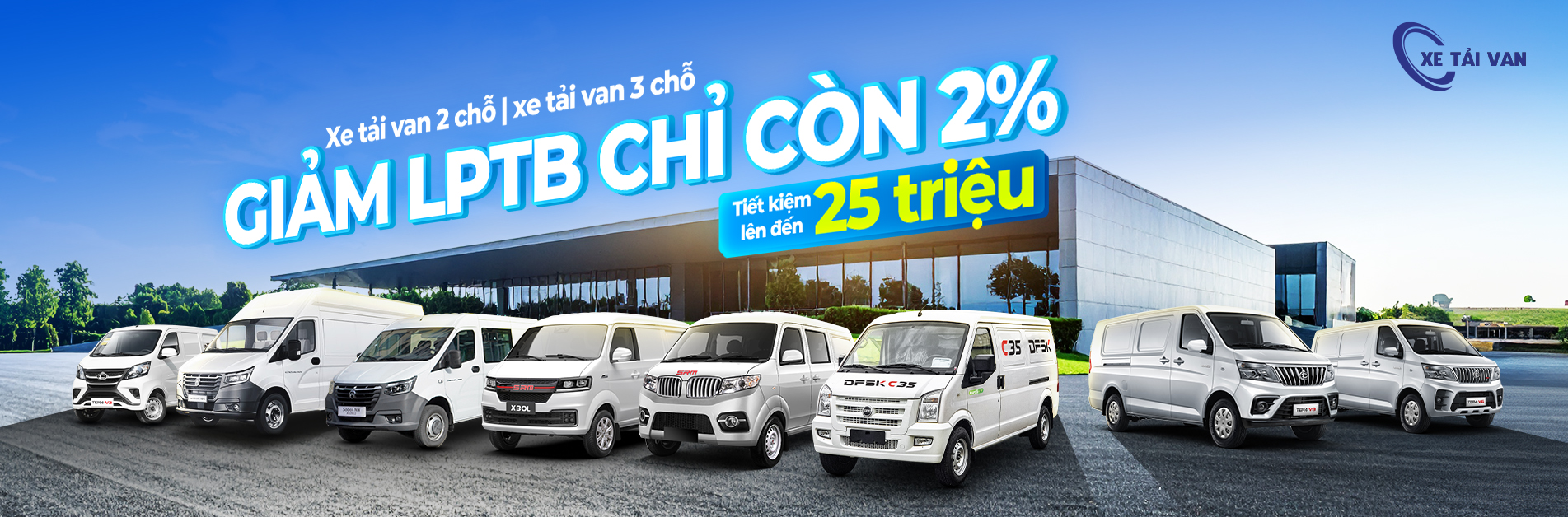 Giảm lệ phí trước bạ khi mau xe tải van