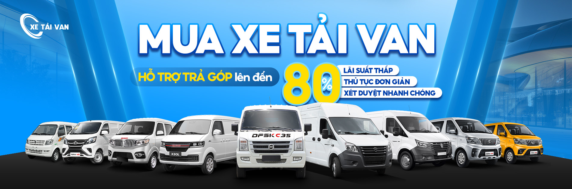 Mua xe tải van trả góp tại Siêu thị xe tải van