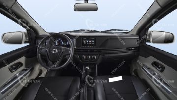 Nội thất xe tải van Tera V3S 2 chỗ được thiết kế dạng khối 3D