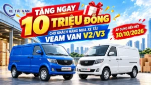 Van Veam V2, V3 khuyến mãi 10 triệu