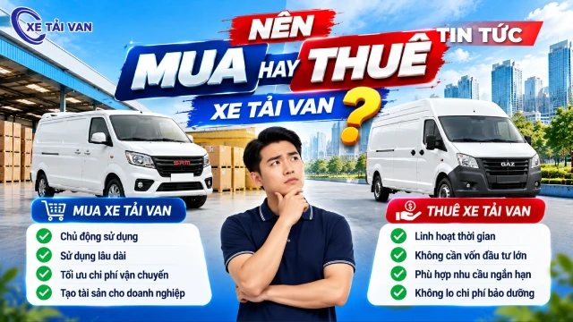 Nên thuê hay mua xe tải van? So sánh chi phí và điểm hòa vốn