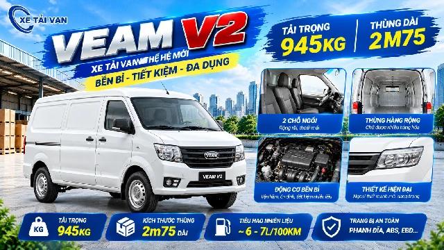 Xe tải van Veam V2